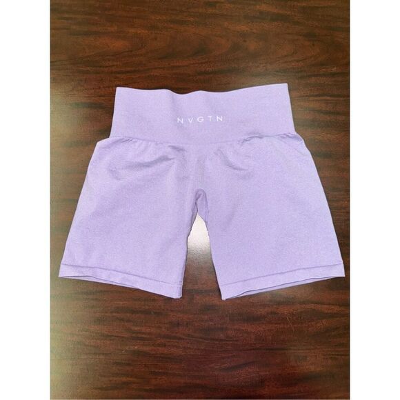 NVGTN Lilac Colored Pro Seamless Shorts Size Small - Picture 3 of 6